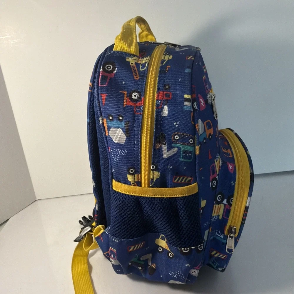 Kids Backpack Construction Trucks Design 12